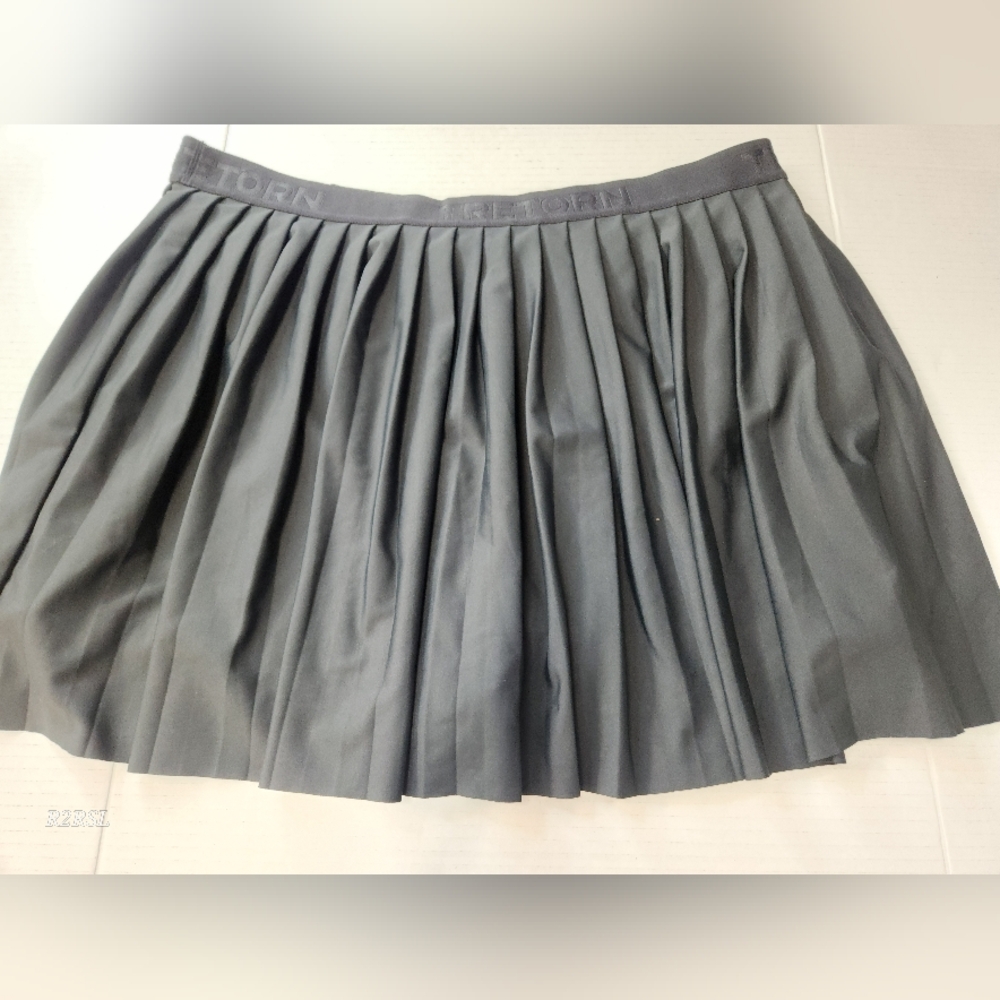 Tretorn Cloud Tennis Skort Black Pleated Womens XXL NWOT Old Money Preppy